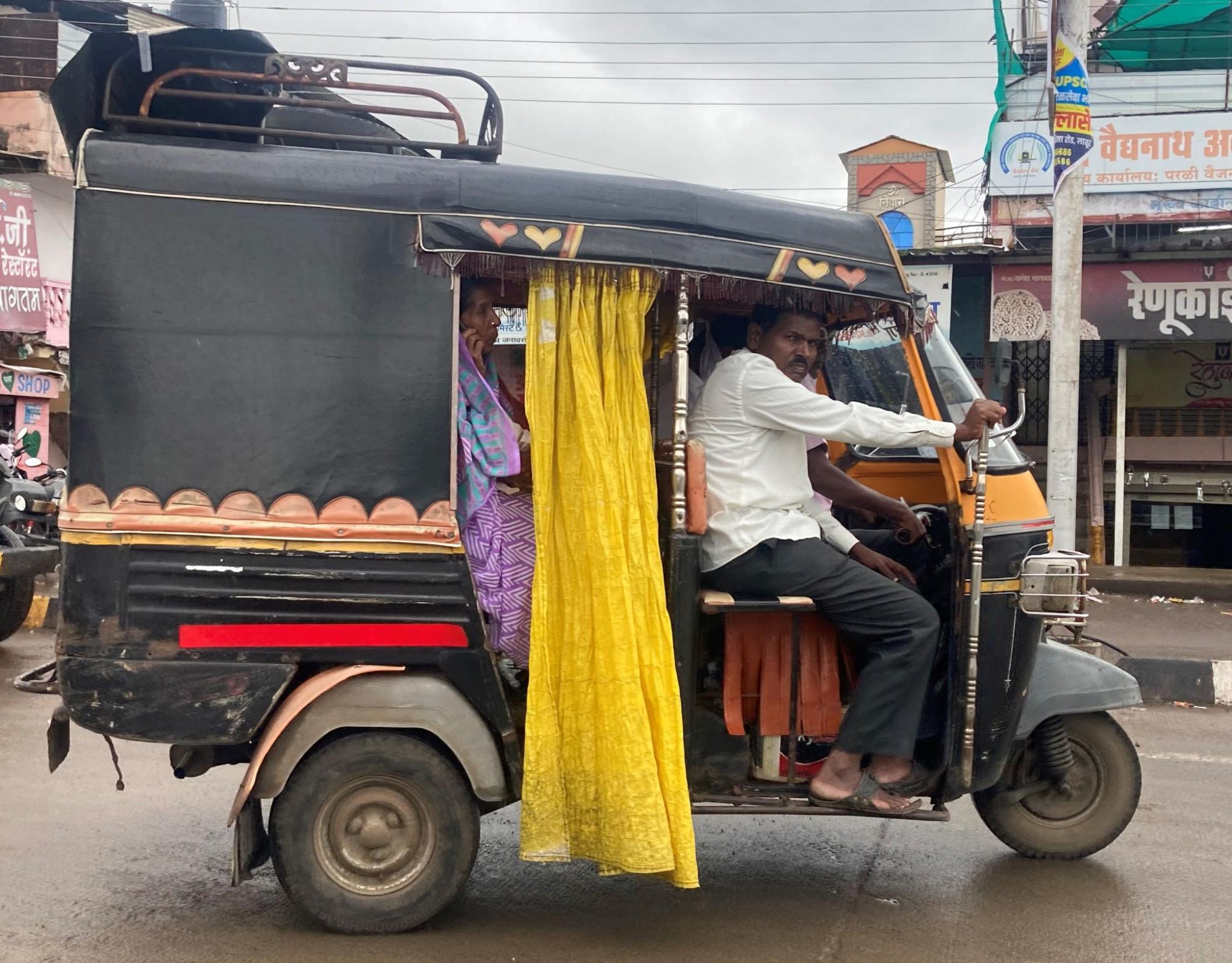 Shared rickshaws are a cheap way to get around within the bounds of an area or locality across the district. (Source: CKA Archives)
