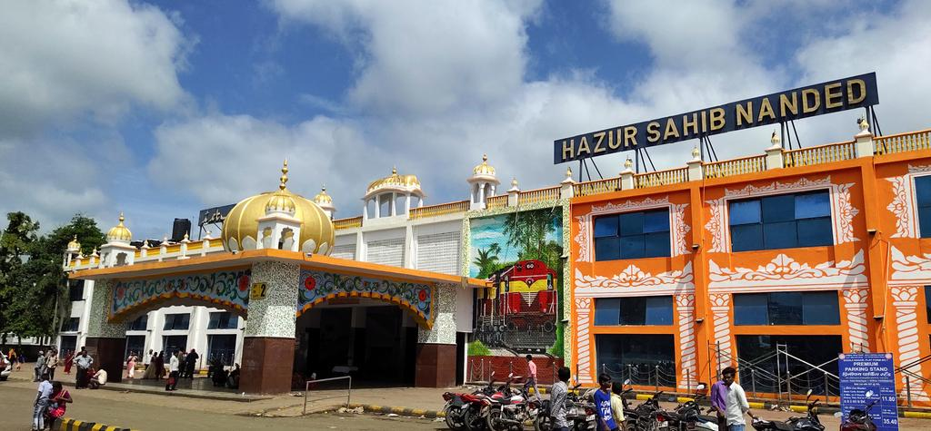 Hazur Sahib Nanded Railway Station, the district’s main rail hub.