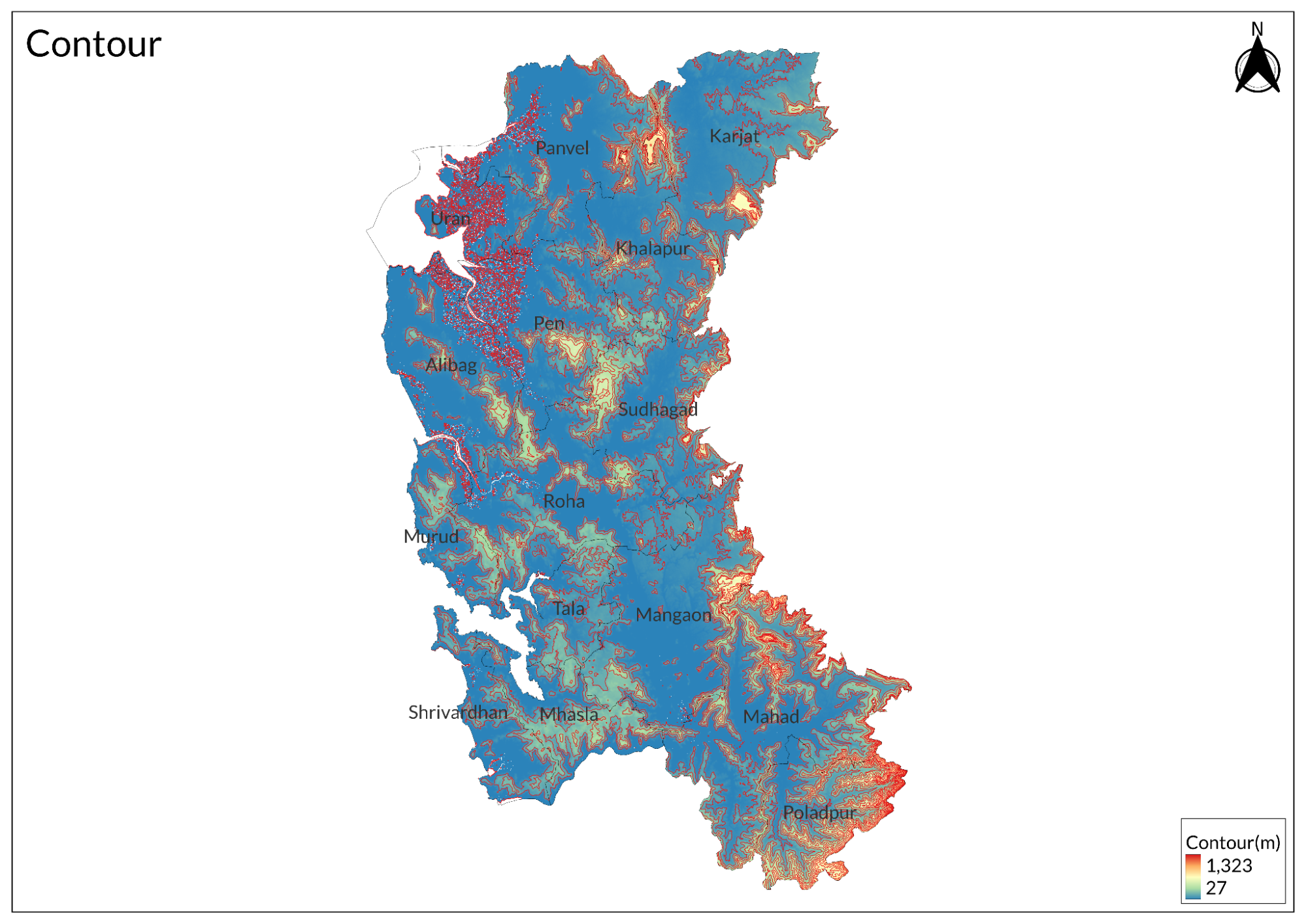 The alluvial soils in Raigad dominate along major rivers - Patalganga, Amba, and Kundalika. These deposits, composed of fine sand, silt, and clay, range from 3 to 9 meters in thickness and form the district's primary agricultural base.