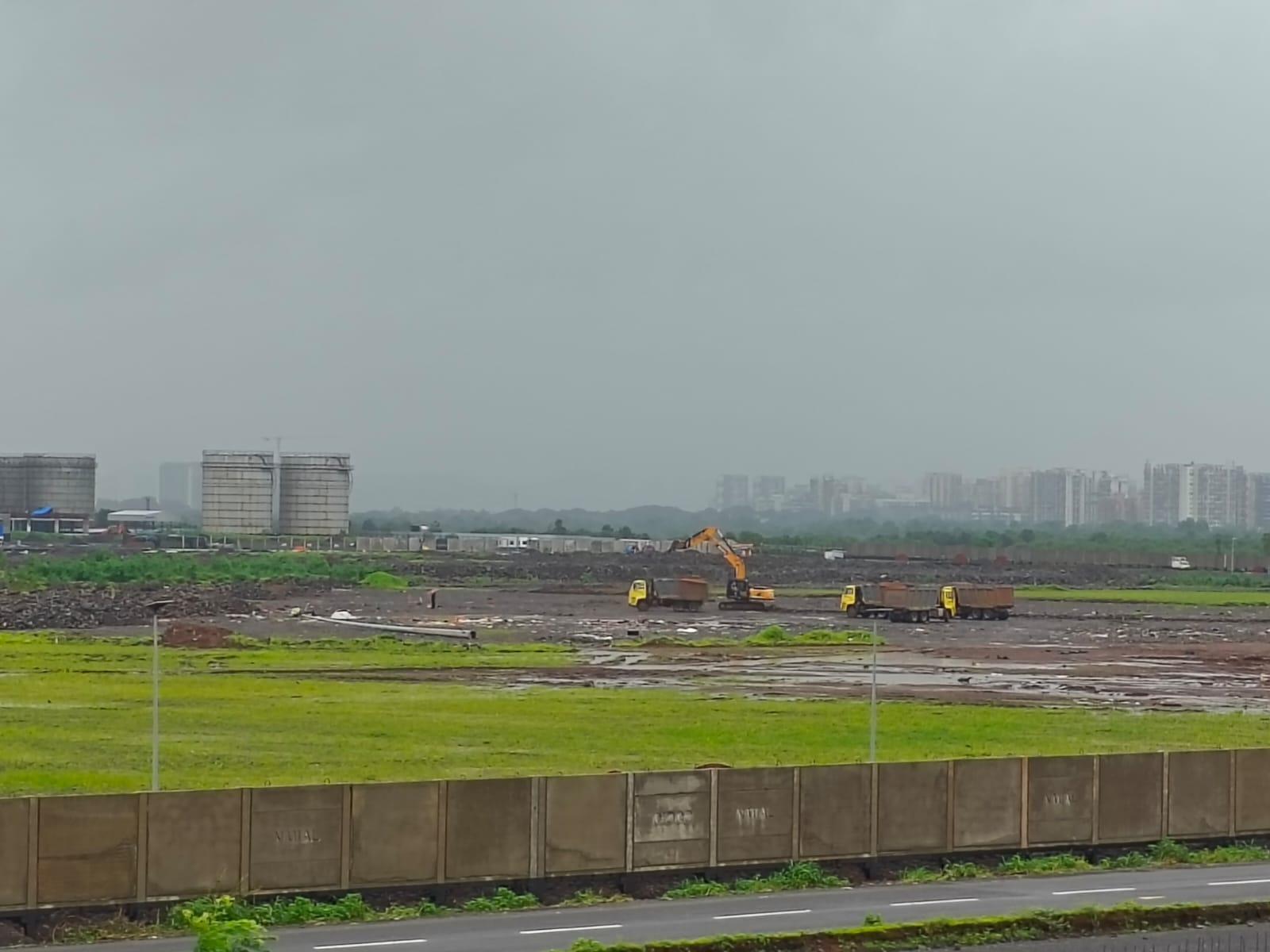 D. B. Patil International Airport terminal site under development (status as of mid-2024).(Source: CKA Archives)