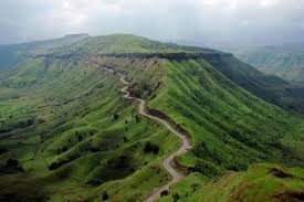View of the Kumbharli Pass, which was developed in 1884 to allow cart access between Karad and Chiplun. The pass played a major role in inland–coastal trade during the late 19th century.